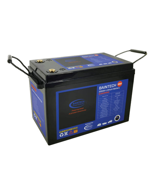 Baintech 12V 200AH Deep Cycle Lithium Battery with Bluetooth