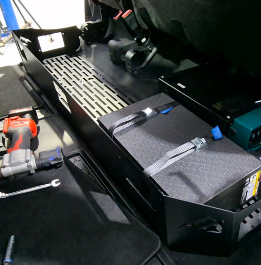 FORD F-Truck Rear Under‑Seat Storage – Power System Mount & Heavy‑Duty Storage