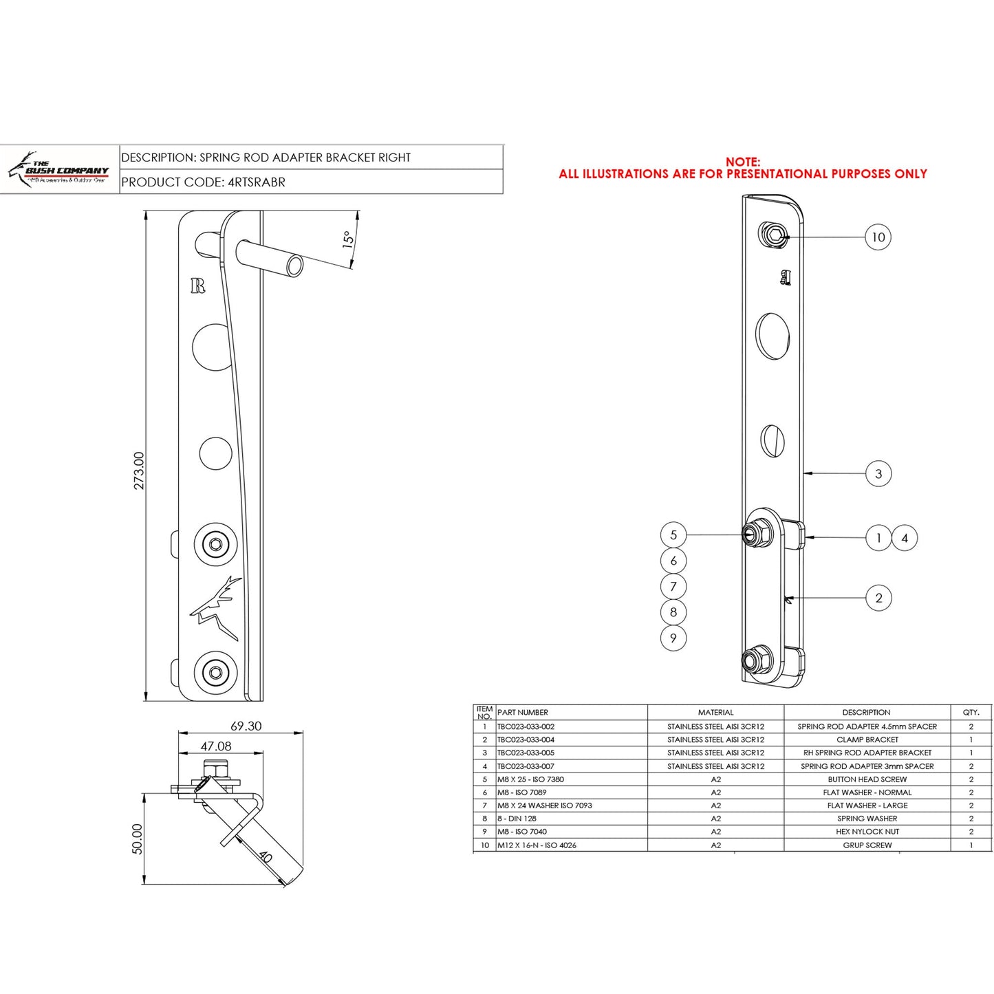 Spring Rod Adapter