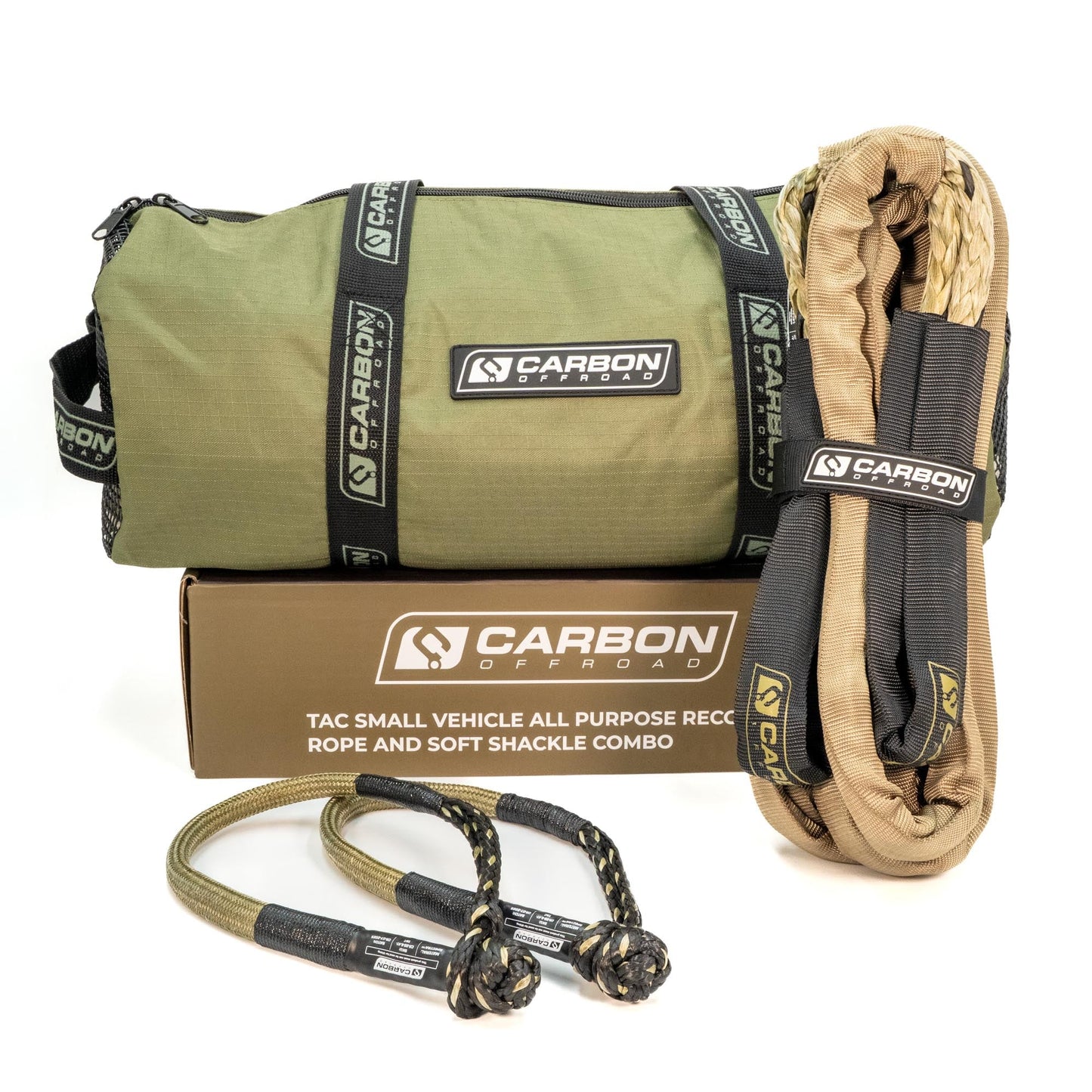 TAC Small Vehicle All Purpose Recovery Rope And Soft Shackle Combo
