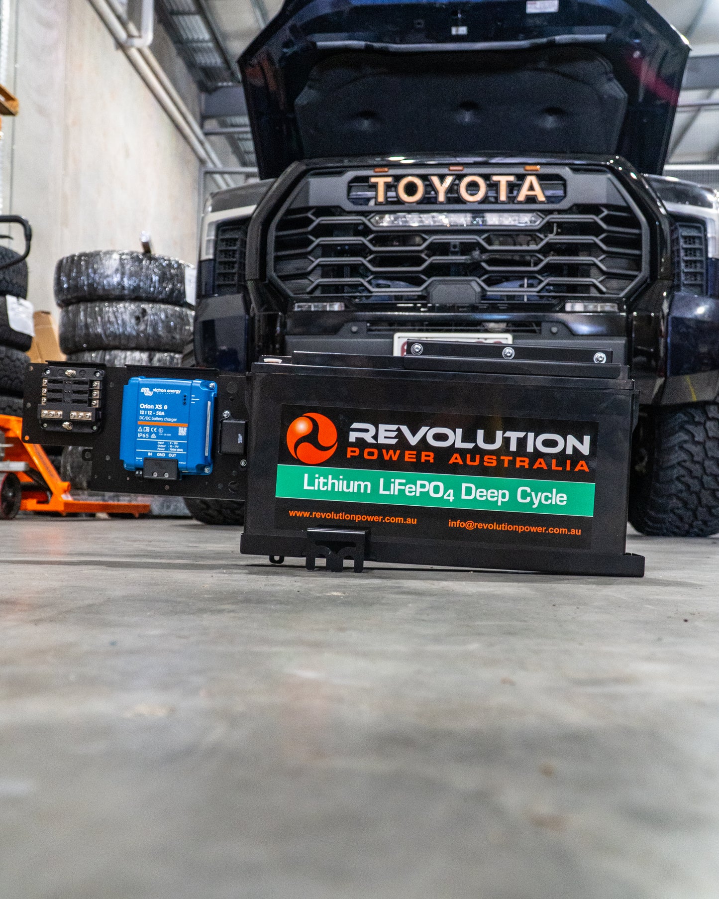 Second Battery System to suit Toyota Tundra 100ah Lithium Slim Line