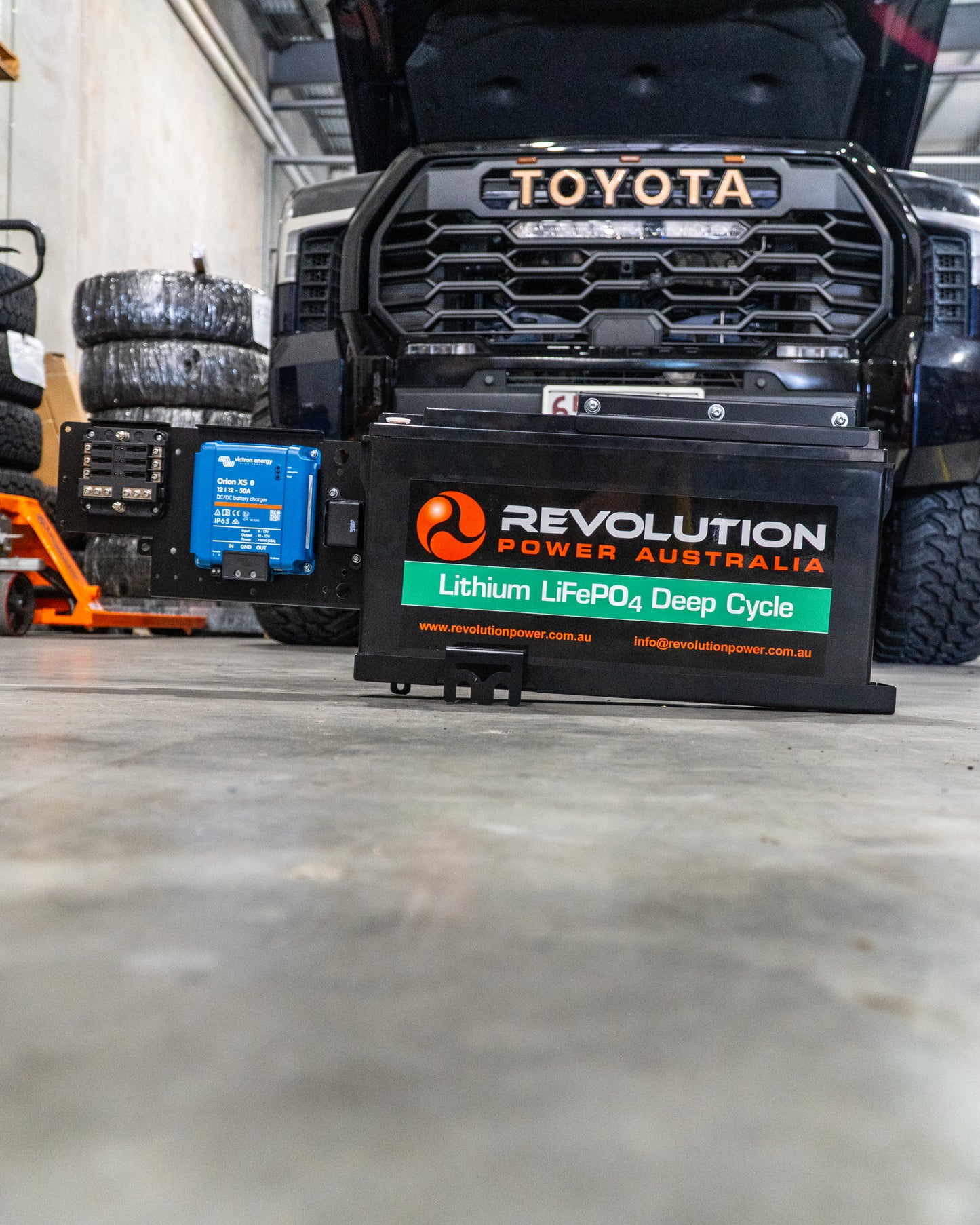 Second Battery System to suit Toyota Tundra 100ah Lithium Slim Line