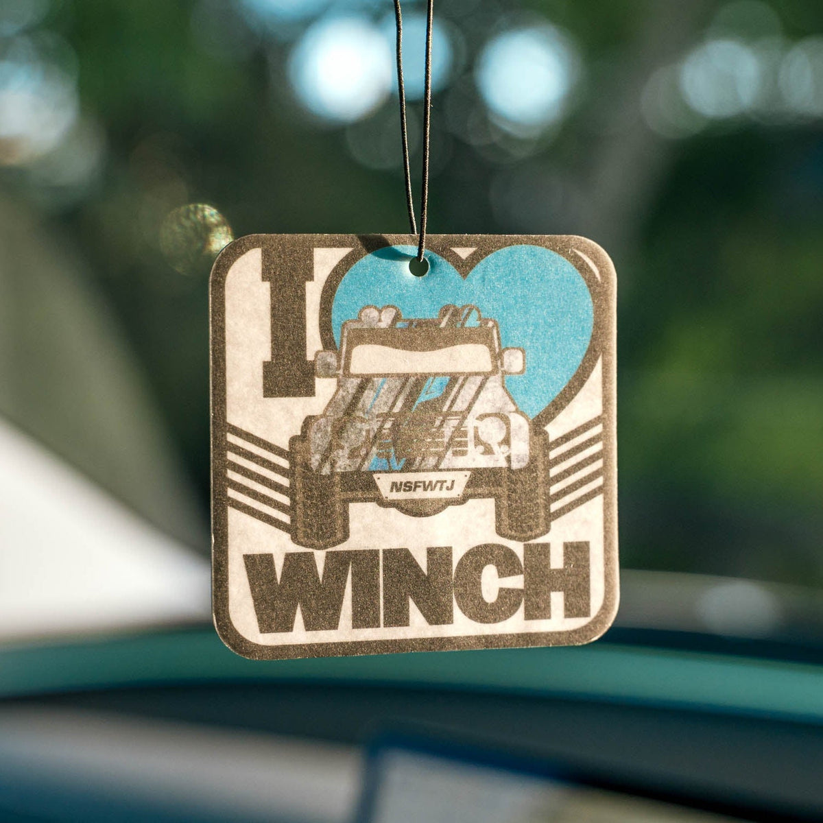 Carbon Car Air Freshener - I Heart Winch - CM - AF - WINCH 1 Carbon Offroad