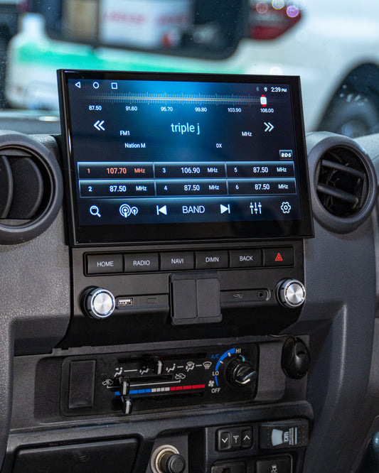 10 Inch Android Head Unit to suit LandCruiser 70/ 79 / 78 / 76 Series up to mid 2023