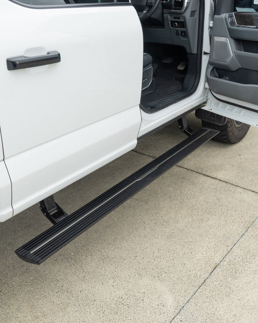 Electric drop down side steps to suit Ford F150 (2015-25)