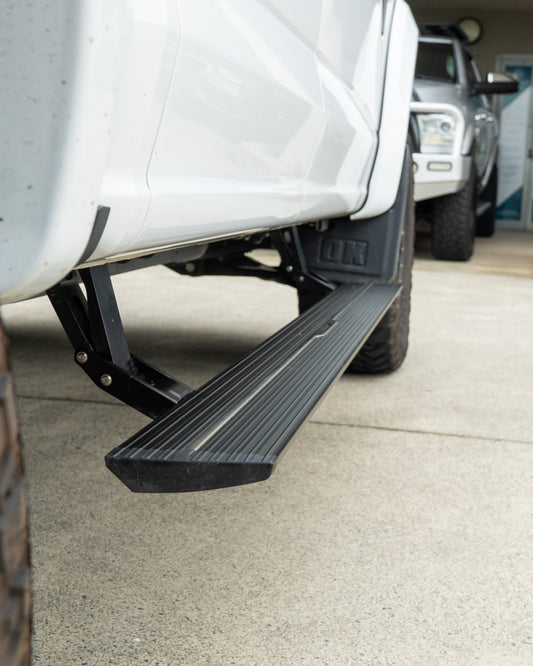Electric drop down side steps to suit Ford F150 (2015-25)