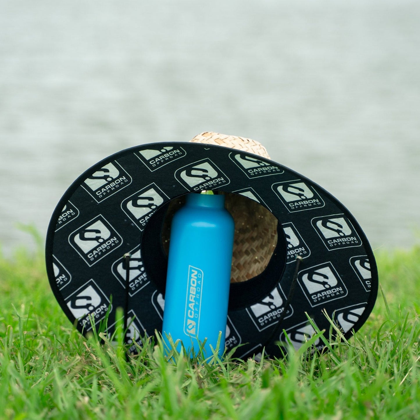 Carbon Wide Brim Straw Hat - CM - HAT - STRAW 2 Carbon Offroad