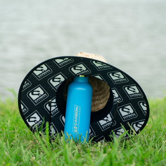Carbon Wide Brim Straw Hat - CM - HAT - STRAW 2 Carbon Offroad