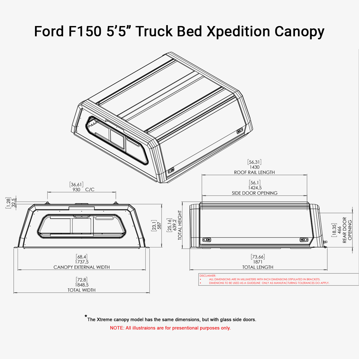 Ford F150 Xpedition CapRax Canopy by Rhinoman