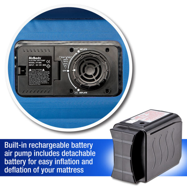 “AirBedz” Original Truck Bed Mattress with Built-in Rechargeable Battery Air Pump