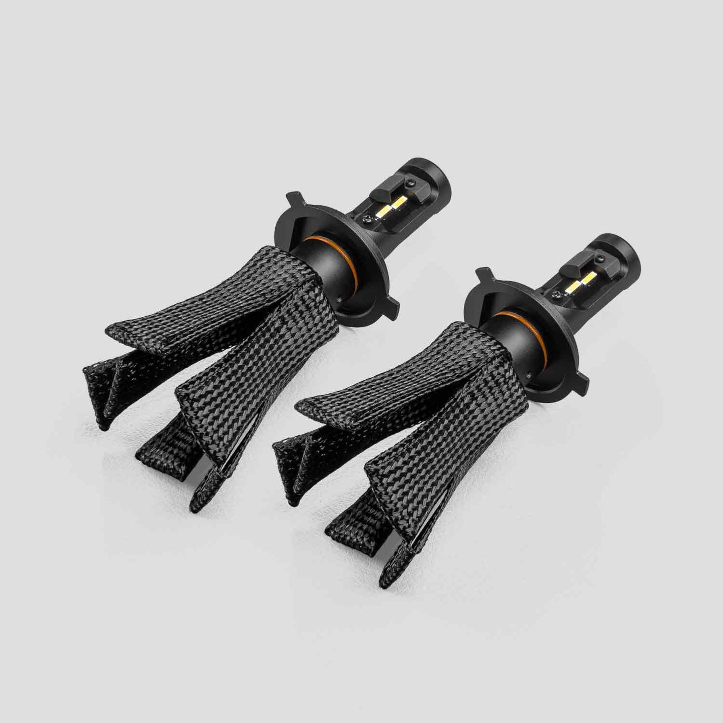H4 Blackout LED Headlight Globes