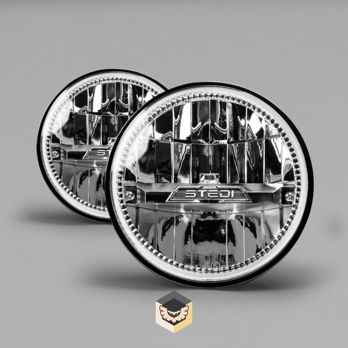 Homage 5.75 Inch Chrome 3000K LED Headlight Pair