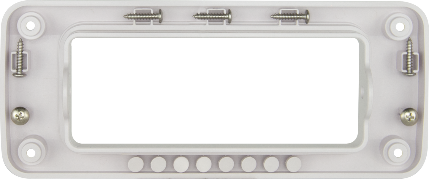 GME MK011W Large Flush Mount Bracket - Suit GX400 / GX700 - White