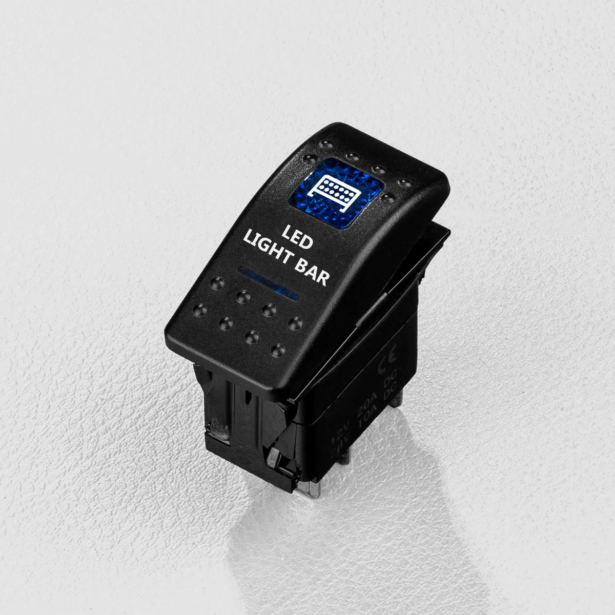 Rocker Switch for 4x4 LED Light Bar Back Lit Blue