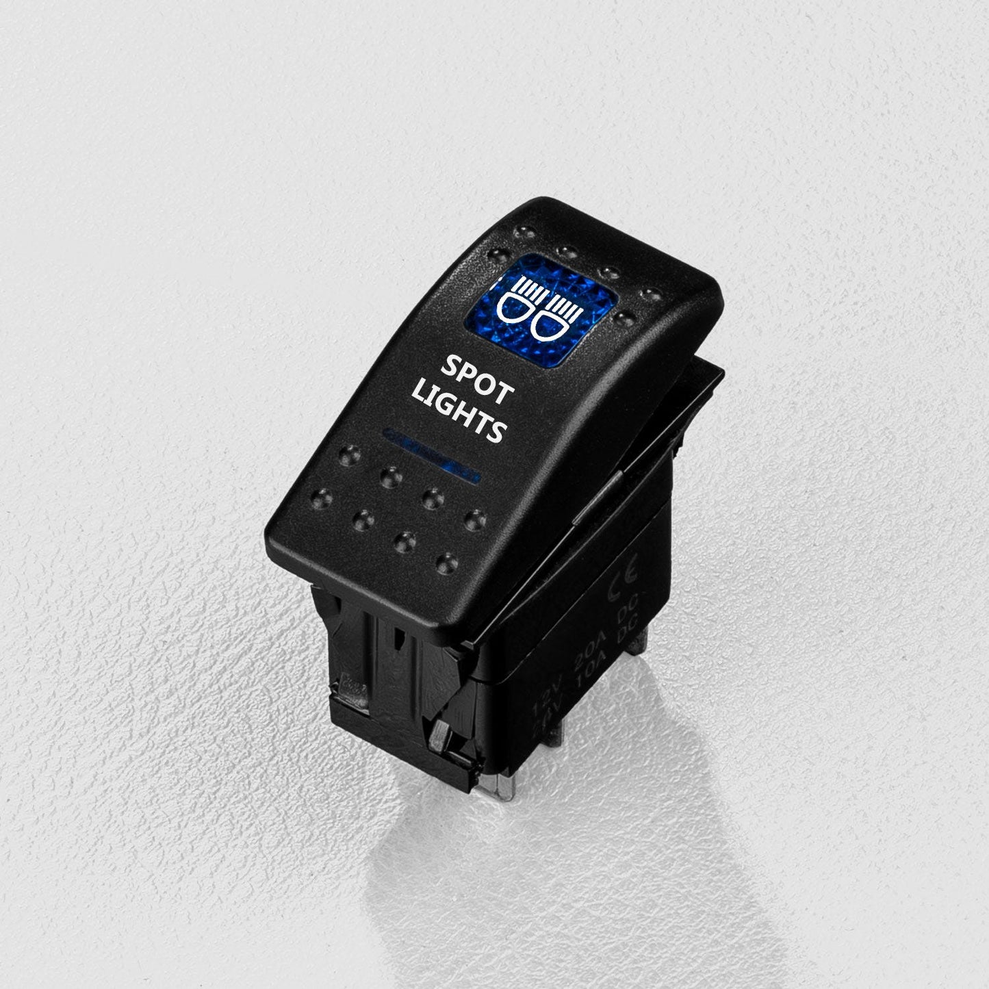 Rocker Switch for 4x4 Spot Lights Back Lit Blue