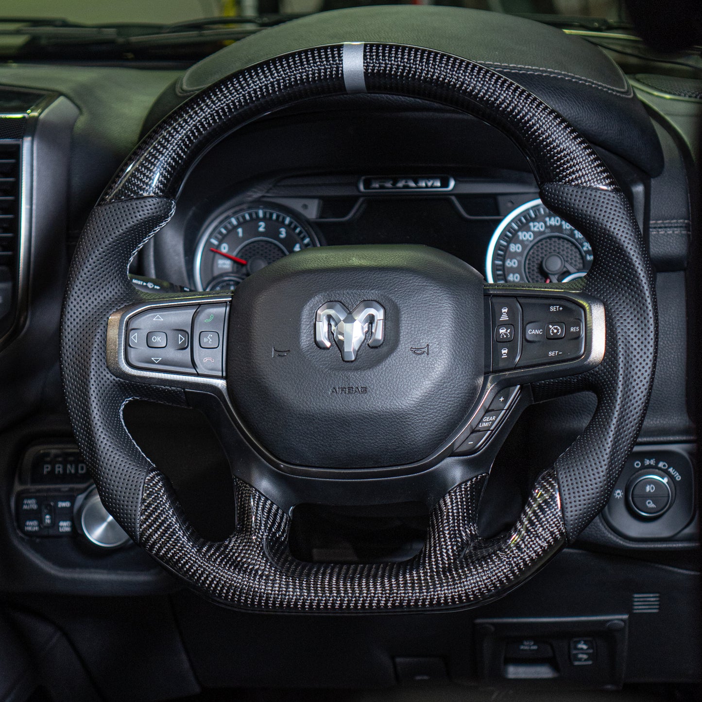 Alpha Series - CARBON STEERING WHEEL TO SUIT RAM DT 1500