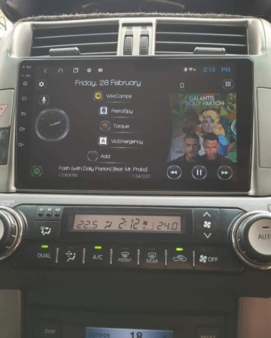 9 inch Android Head Unit to suit Toyota Landcruiser Prado 2009-2013