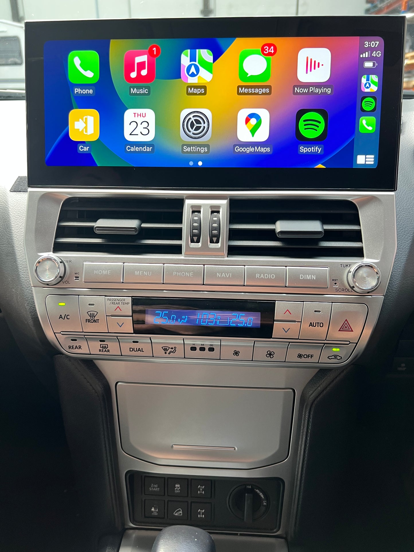 Android 12.3 Head Unit to suit Prado GXL 2017-2020