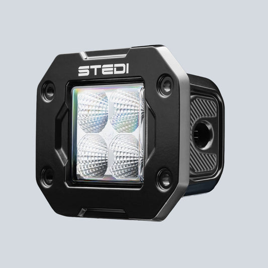 G4 Black Flush Work Light