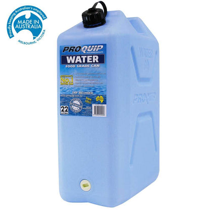22L Light Blue Plastic Water Jerry Can with Tap