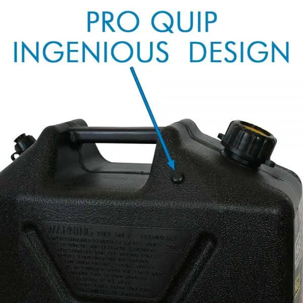 20L Plastic Fast Pour Fuel Jerry Can – Heavy Duty Black