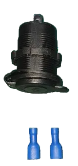 12V Panel-Mount Cigarette Socket