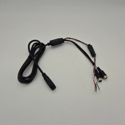 2‑Channel Rear View Mirror Mounted Monitor with Dual Rear Cameras