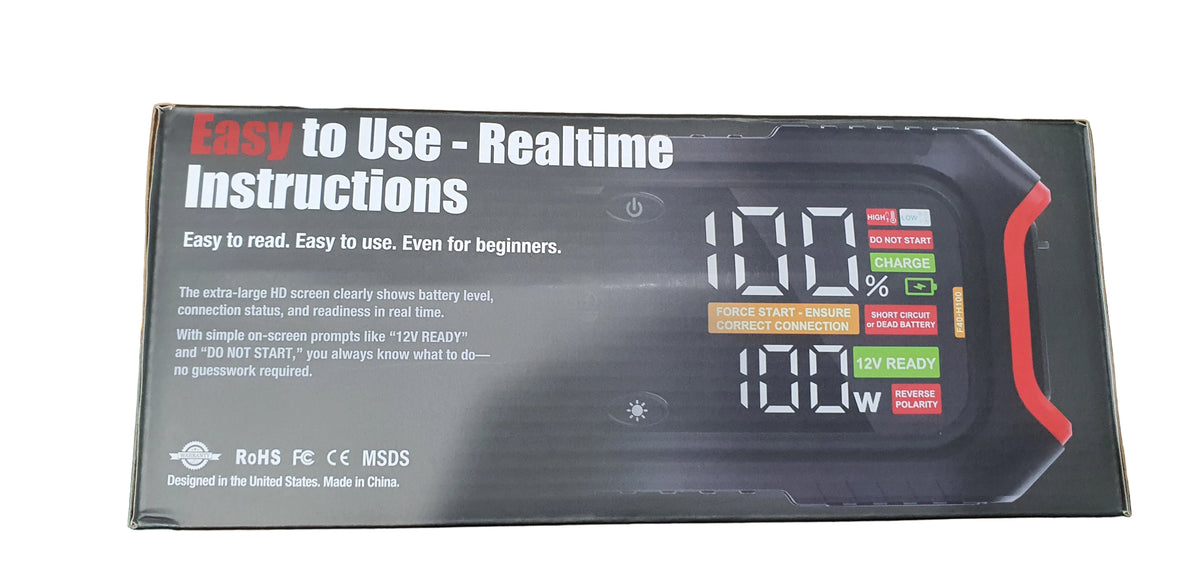 Heavy Duty Jump Starter – 100W Fast Charging