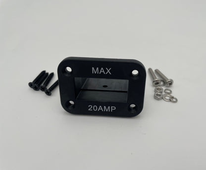 20 Amp Grey Anderson Plug with Mounting Bracket