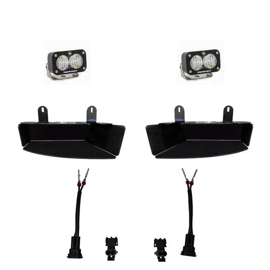 RAM S2 Sport Fog Pocket Light Kit-clear-wide cnr - RAM 2019-24 2500/3500