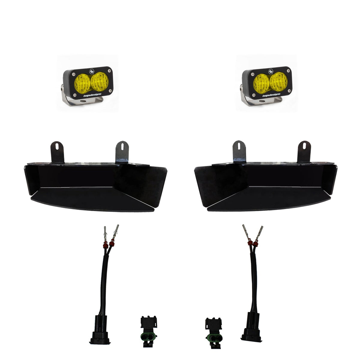 RAM S2 Sport Fog Pocket Light Kit-amber-wide cnr - RAM 2019-24 2500/3500