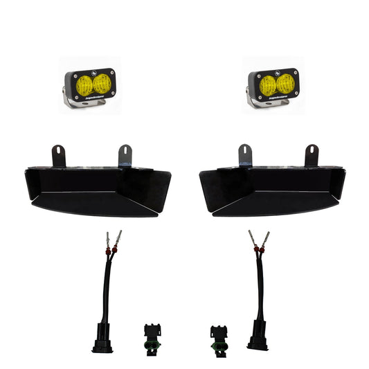 RAM S2 Sport Fog Pocket Light Kit-amber-wide cnr - RAM 2019-24 2500/3500