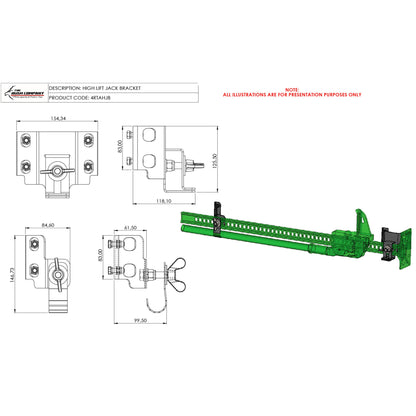 Hi-Lift Jack Mount Bracket