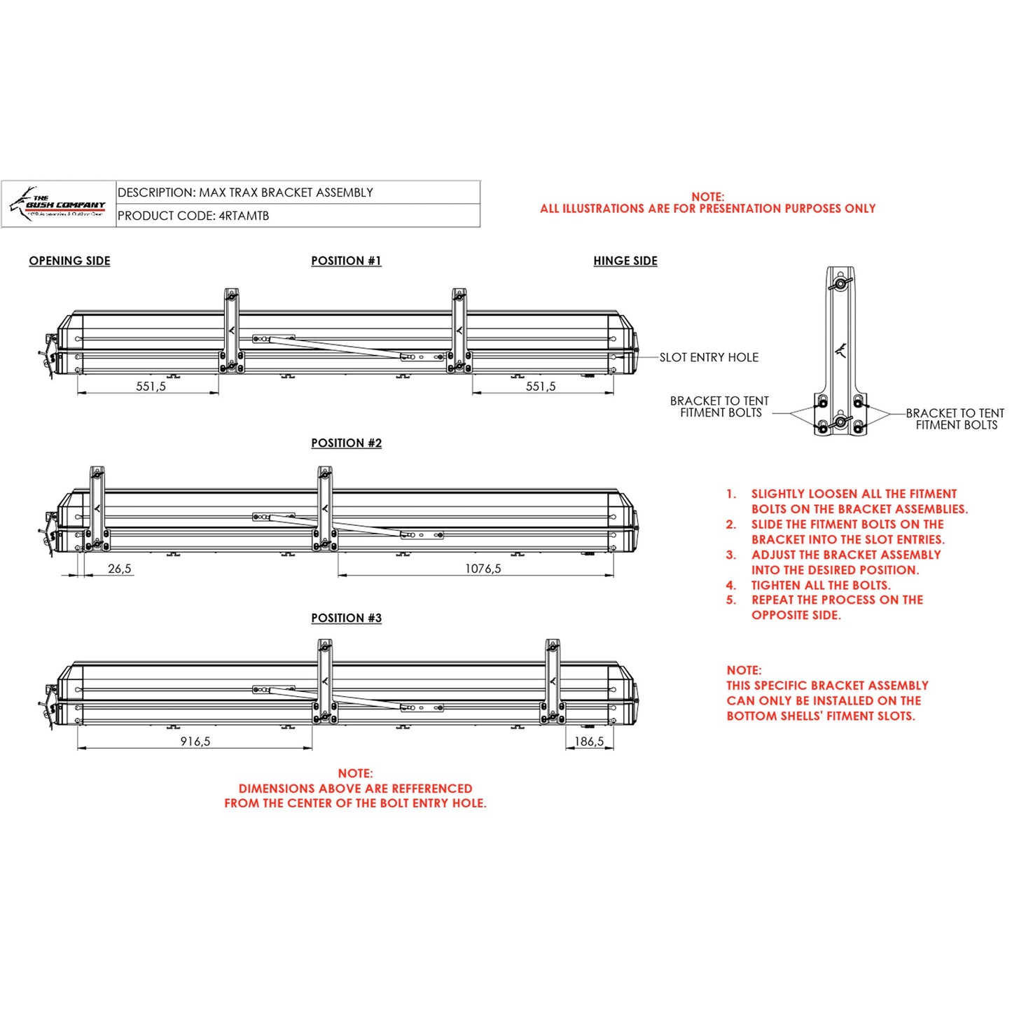 Recovery Tracks-Side Mount Set