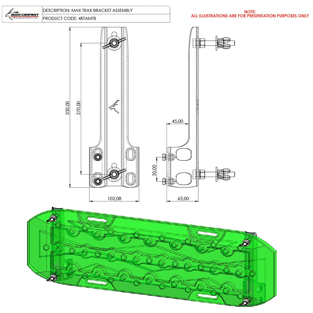 Recovery Tracks-Side Mount Set