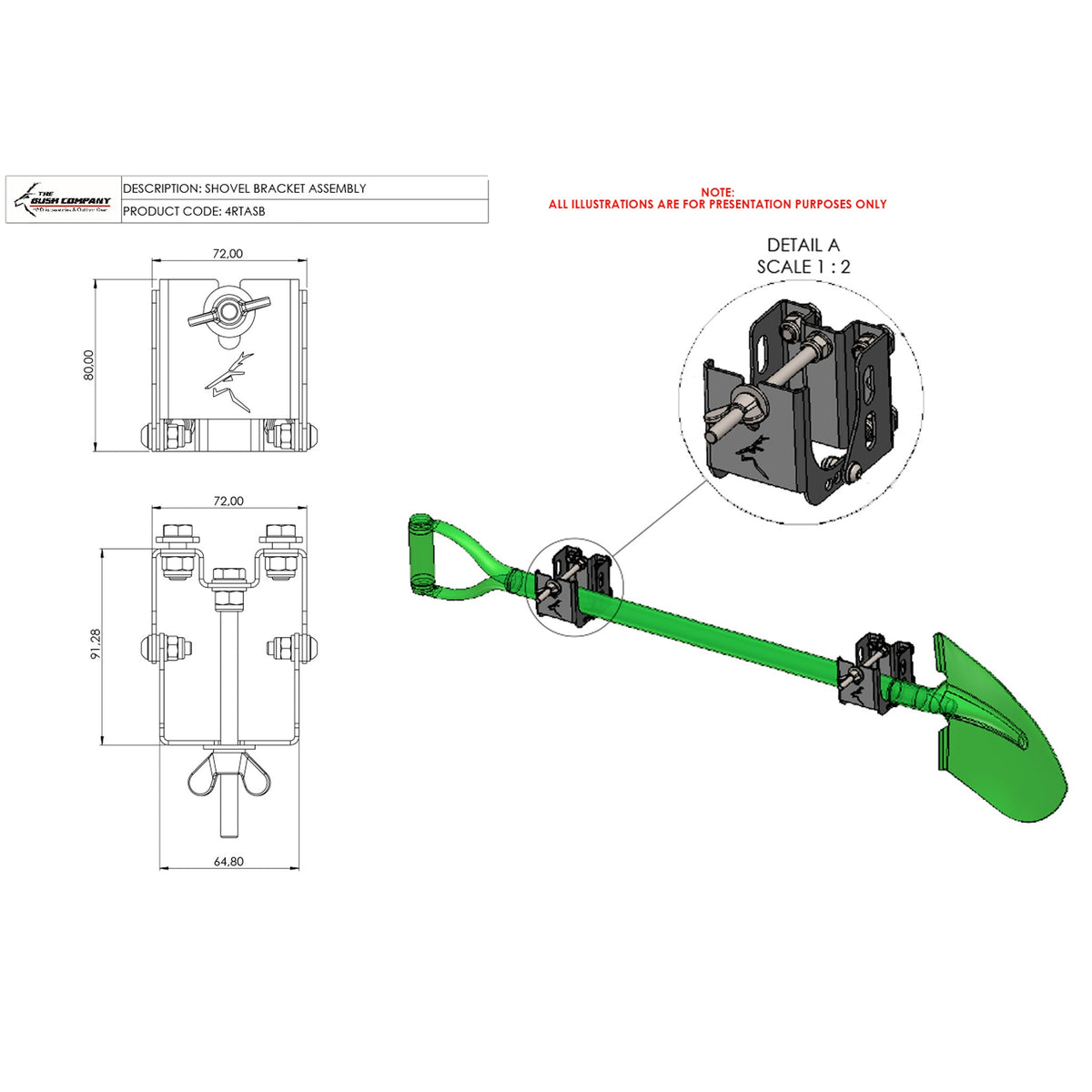 Shovel Mount Bracket