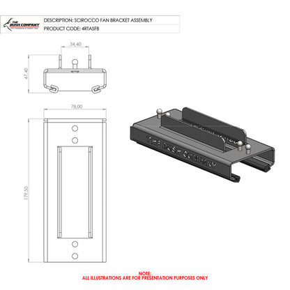 Sirocco 12V Fan Bracket