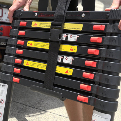 Deluxe Telescopic Ladder - Wide, Angled Steps
