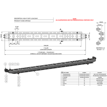 Heavy Duty Load Bar