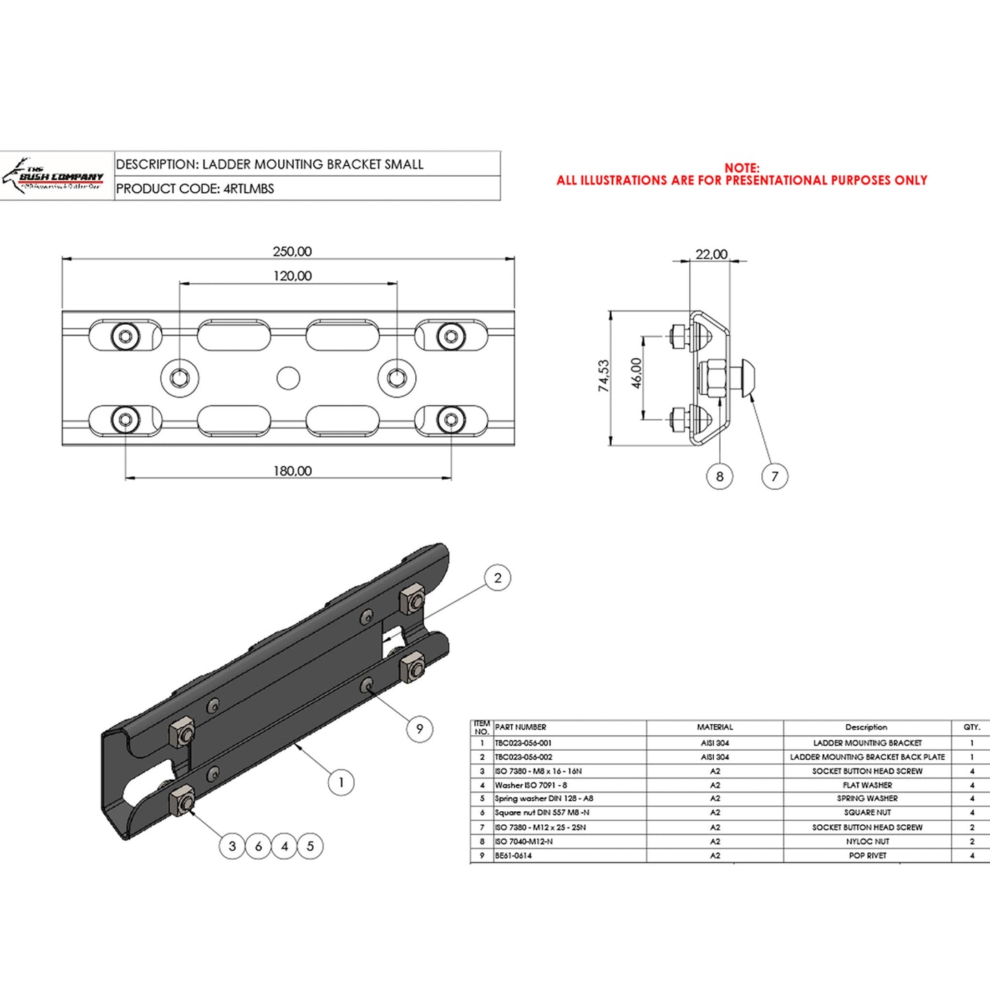 Ladder Mount Bracket