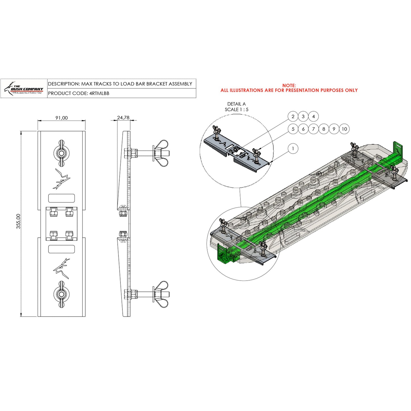 Recovery Tracks-Load Bar Set