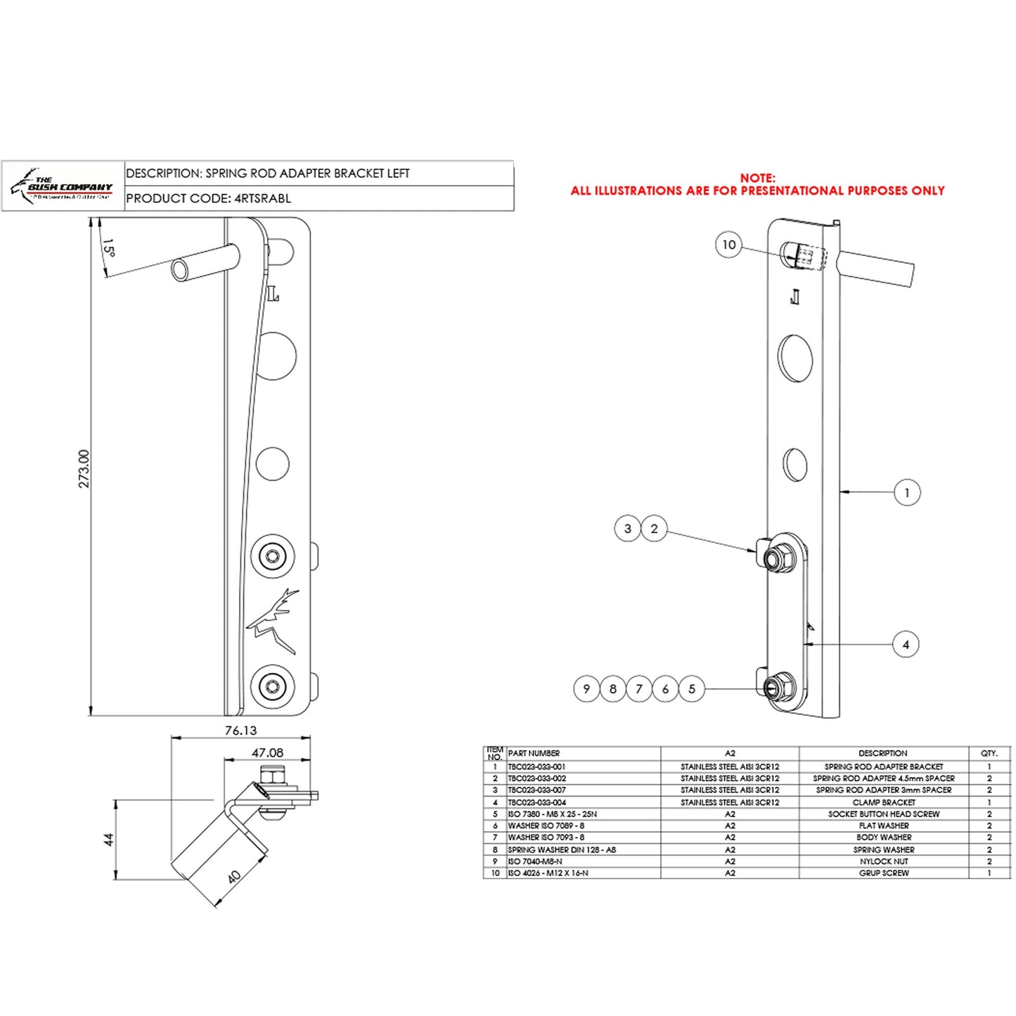 Spring Rod Adapter
