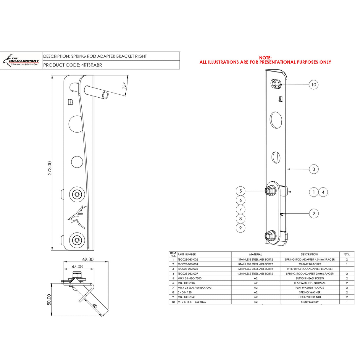 Spring Rod Adapter
