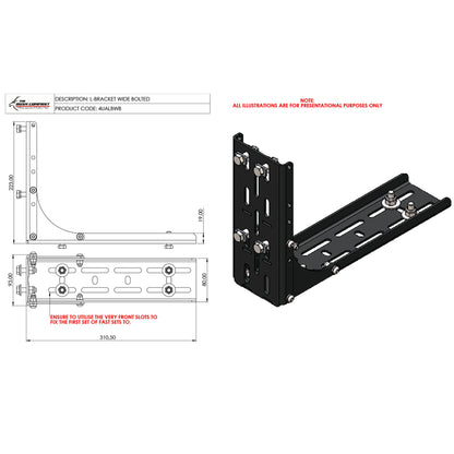 Heavy Duty L Bracket – Stainless Steel Awning Mounting Bracket