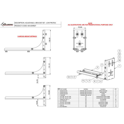 Low Profile L Bracket