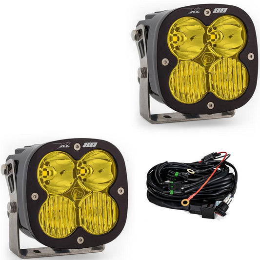XL80 LED Auxiliary Light Pod Pair -amber-drive combo
