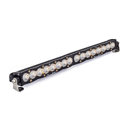 S8 Straight LED Light Bar, 20" clear-wide corner