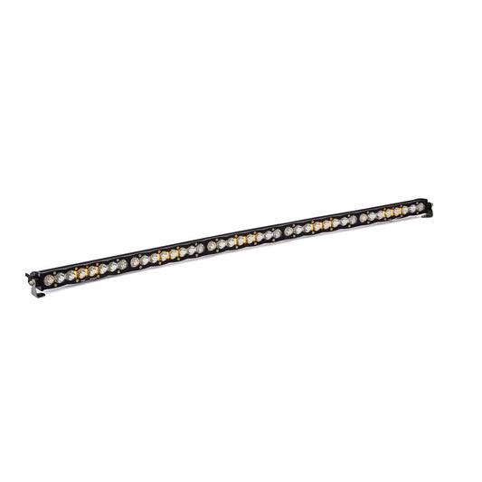 S8 Straight LED Light Bar - 50 inch-clear-drive combo