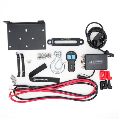 Carbon Offroad 6000lb ATV - Small 4X4 Winch