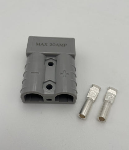 20 Amp Grey Anderson Plug with Mounting Bracket